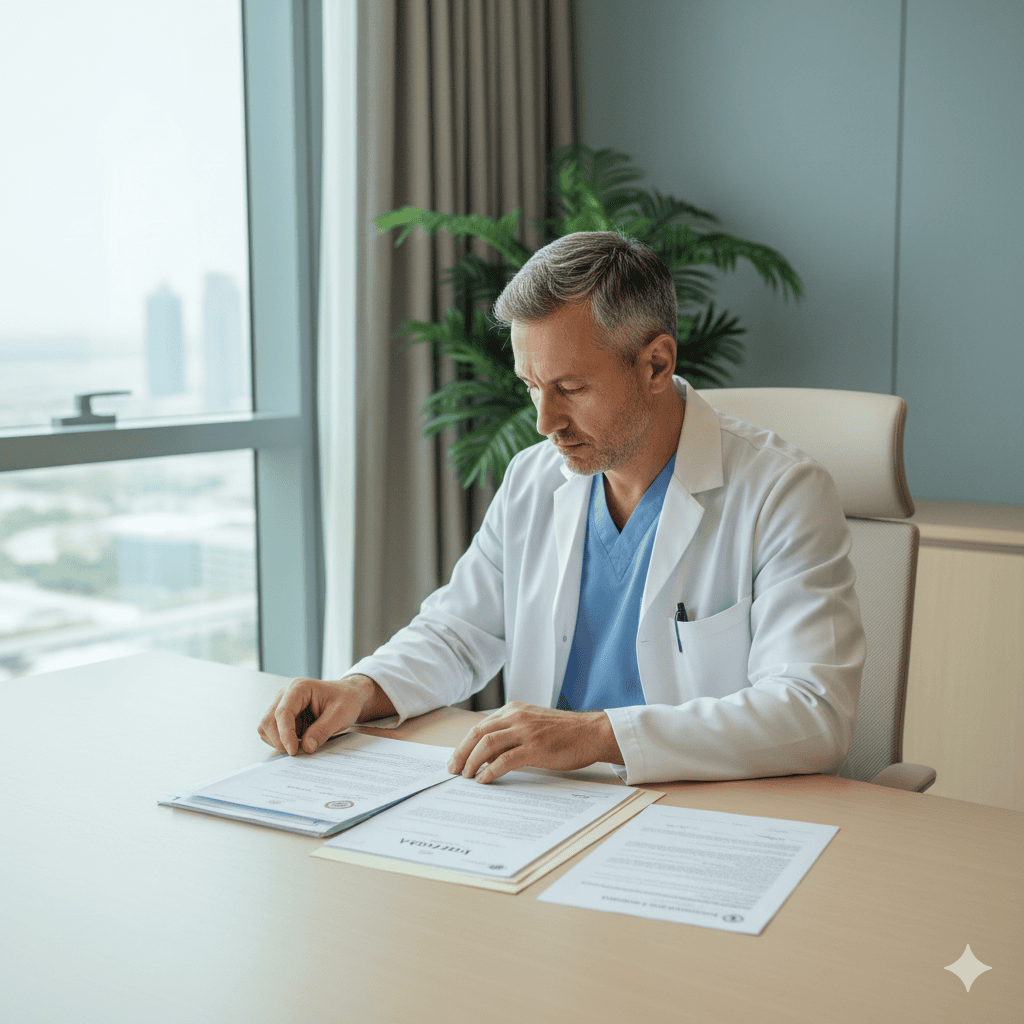 Apostille & Sworn Translations for Gulf Licensing: A Clean, Step-by-Step for Western-Trained Clinicians