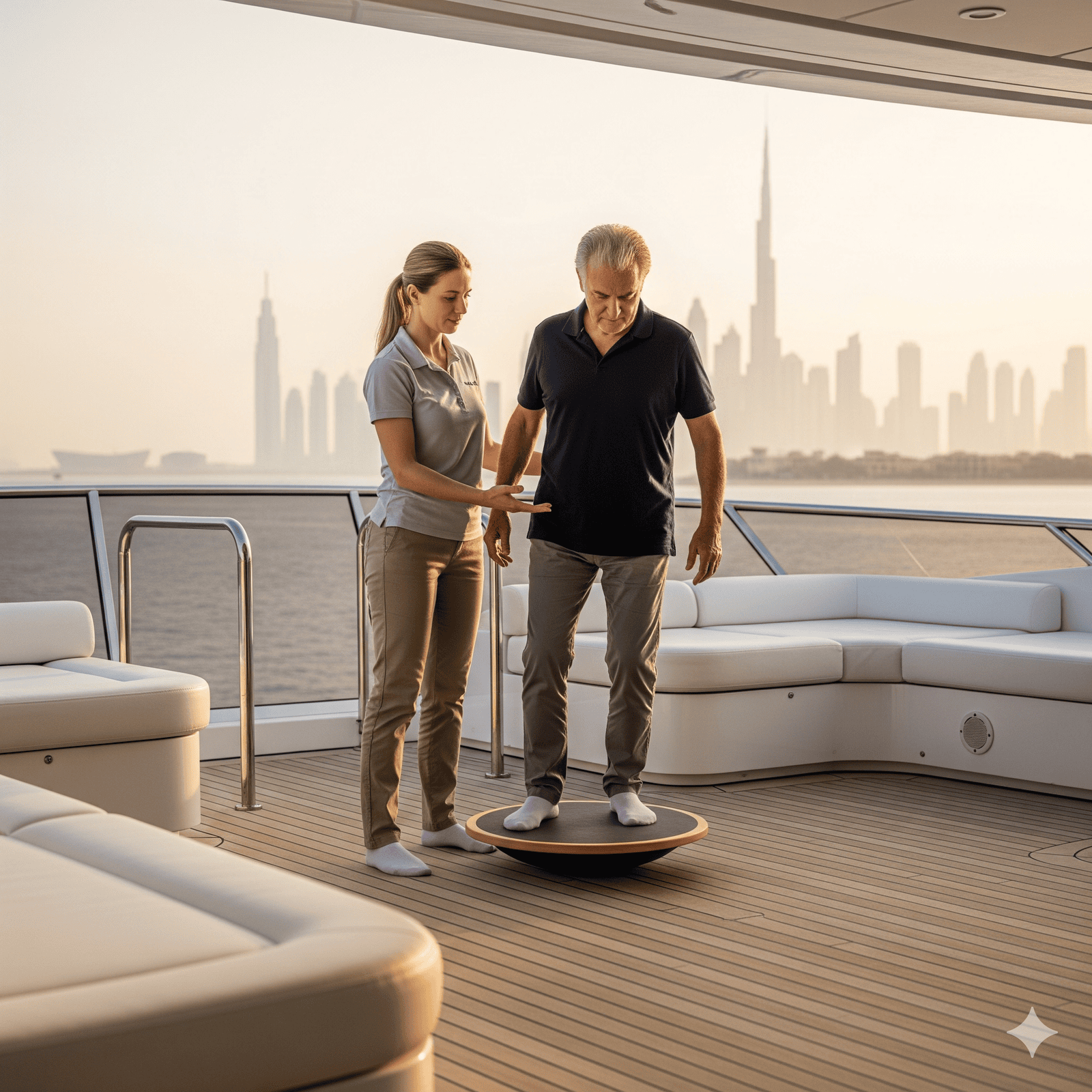 Private Physiotherapist in Dubai: One-to-One VIP Care with Yacht Travel