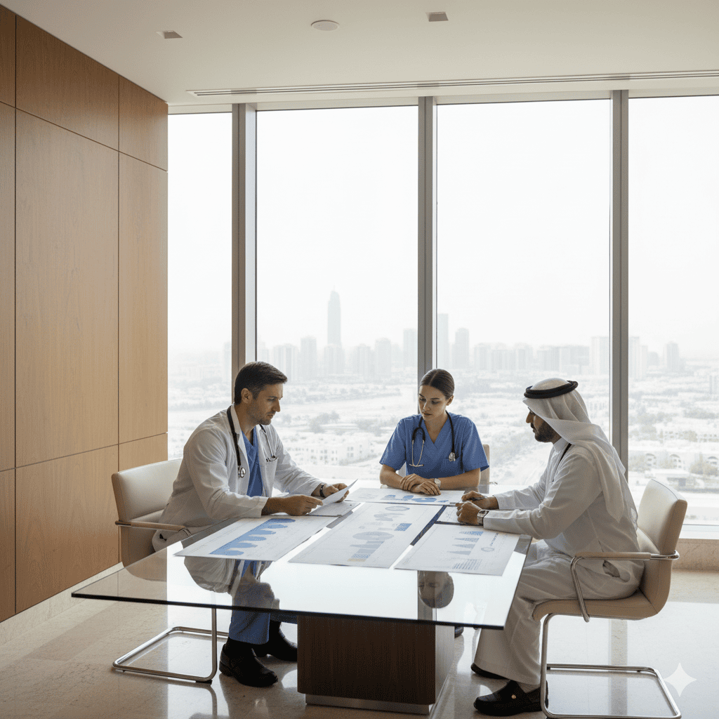 Western-trained doctors, nurses and physiotherapists in Dubai, Abu Dhabi, Riyadh and Doha: tax-free salaries that actually retain talent