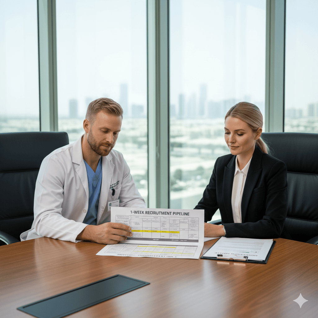 7-Day Hiring Sprint for Western-Trained Clinicians: From Brief to Offer (Dubai · Abu Dhabi · Riyadh · Doha)