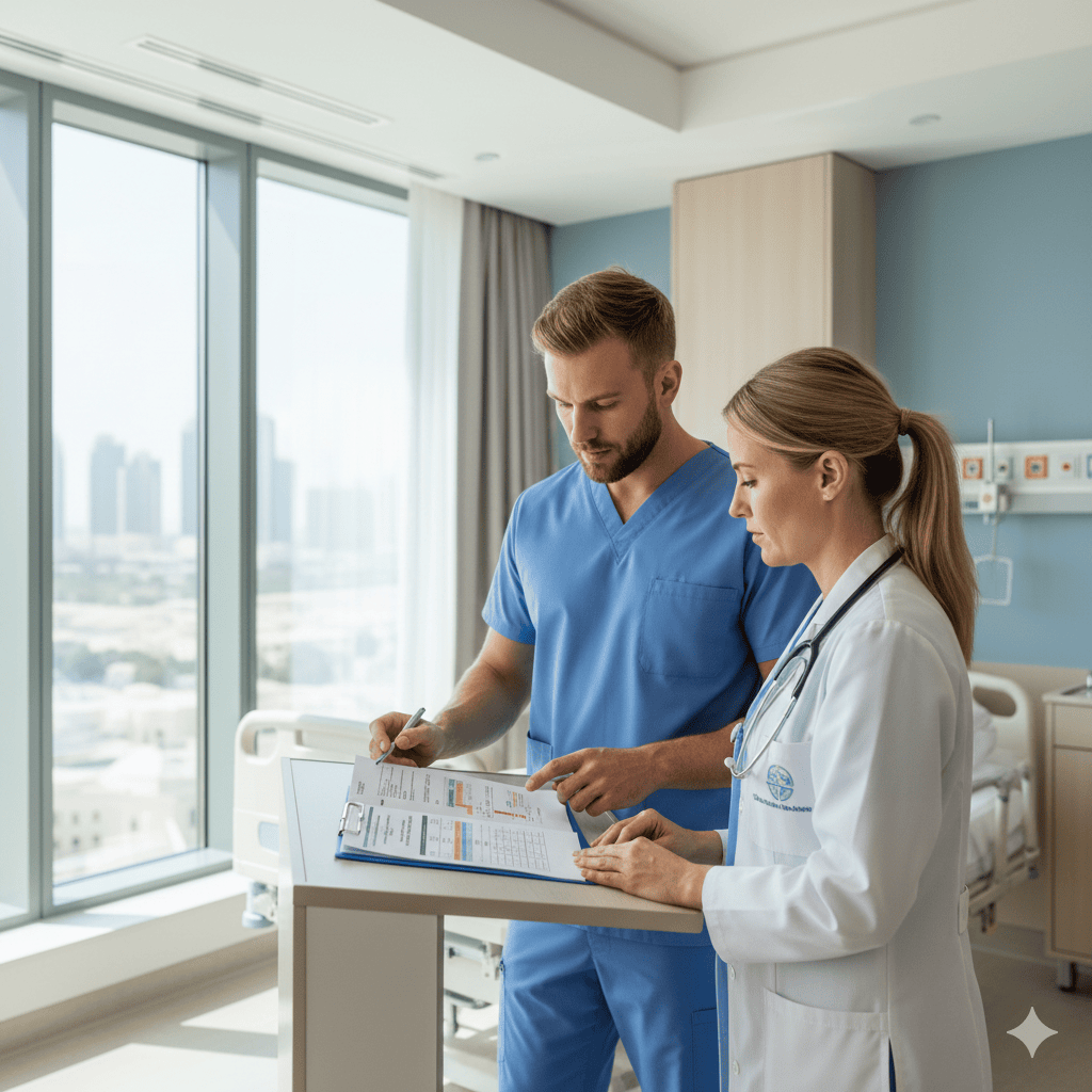 SBAR Handover with Numeric Escalation Lines: A Calm Standard for Gulf Private Hospitals & Clinics