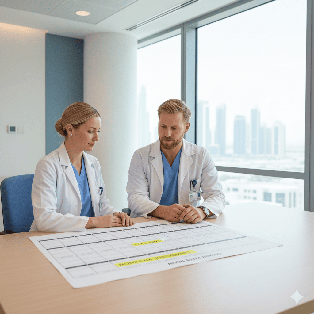 Rota Hygiene in Gulf Private Care: Design Rules That Protect Patients and Teams