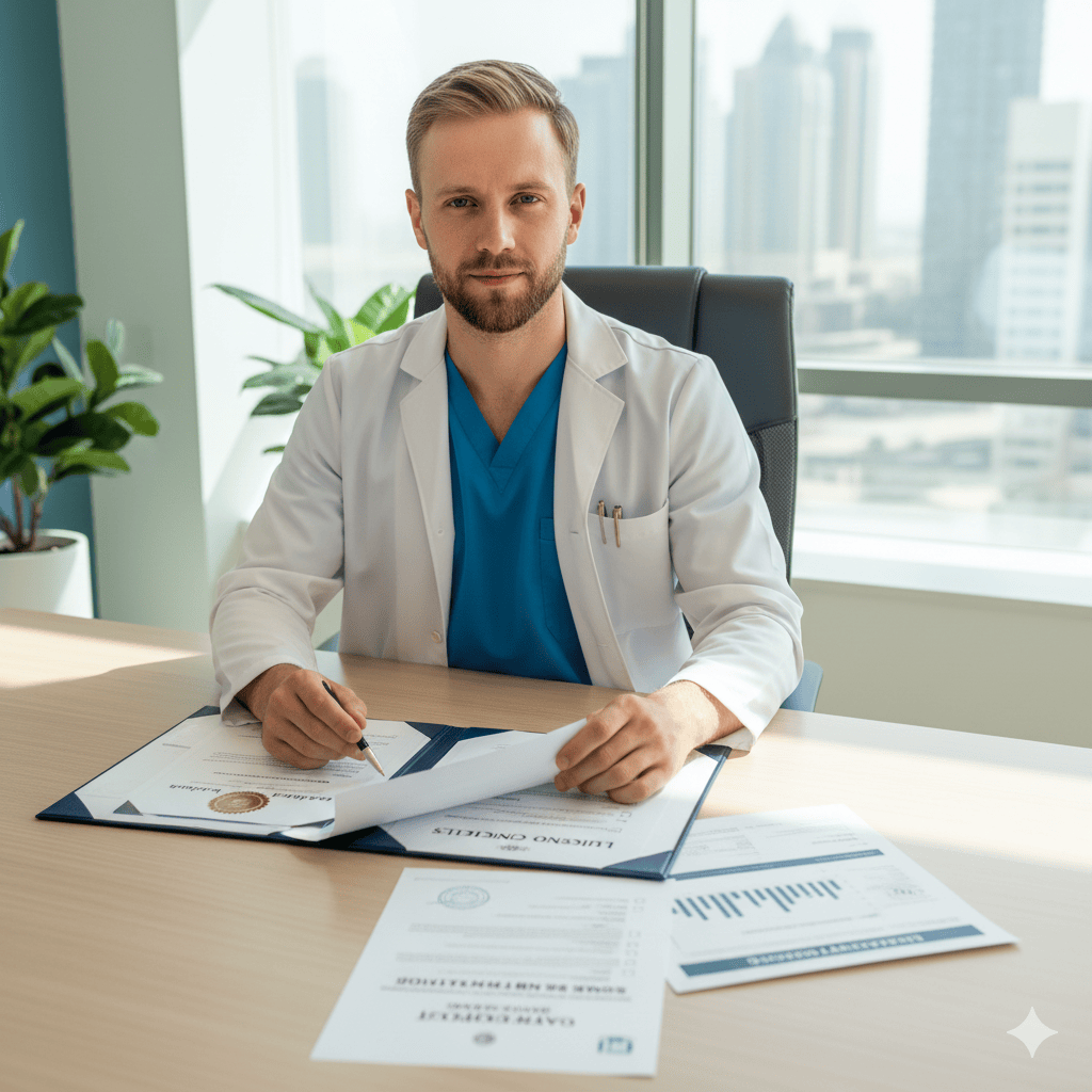 Apostille & Sworn Translations for Gulf Licensing: Clean Sequence for DHA, DOH, SCFHS & QCHP