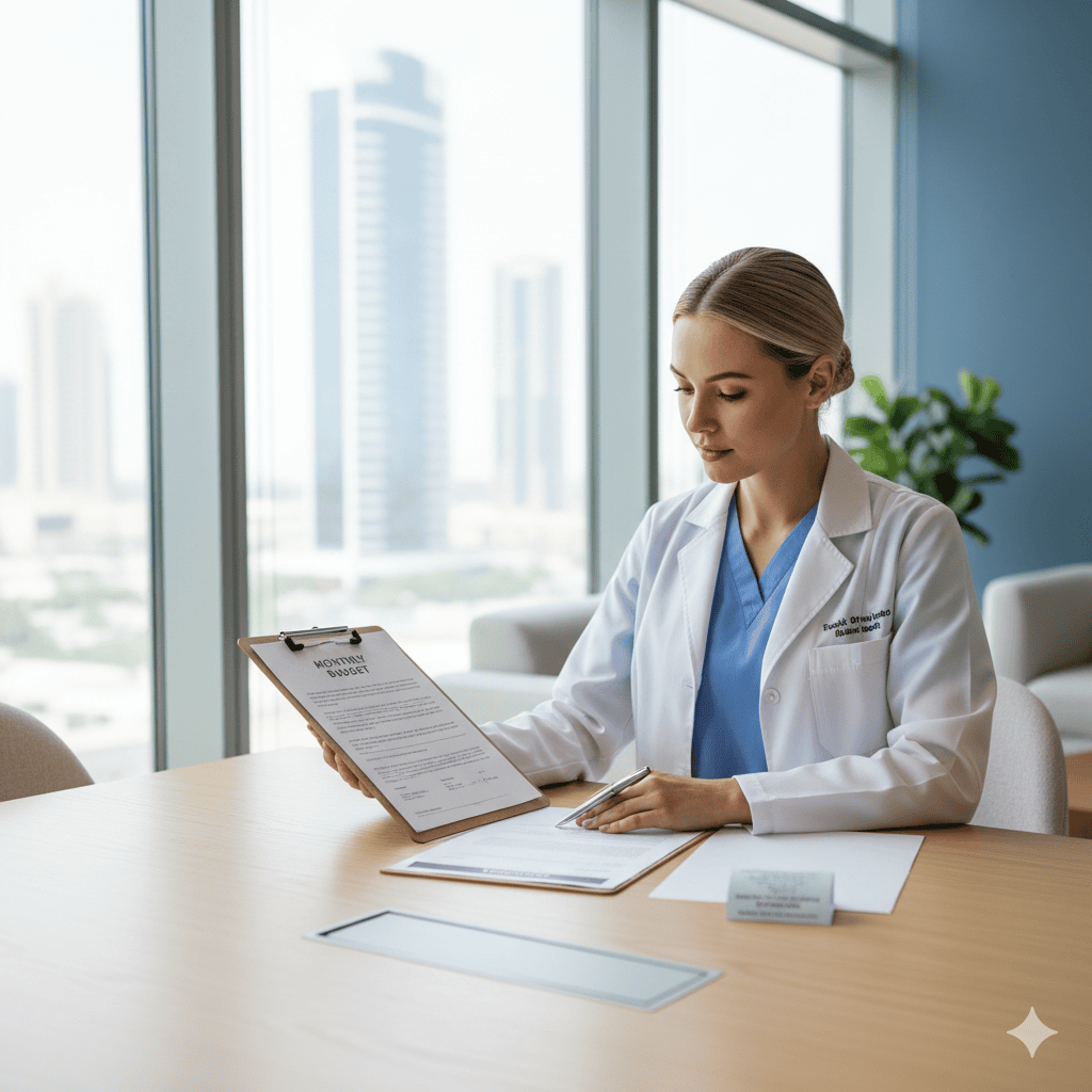 Dubai Cost of Living for Western-Trained Nurses: A Calm Monthly Budget & Allowance Plan